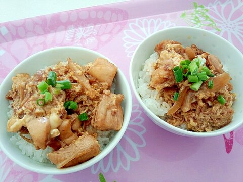 味噌でコクアップの親子丼♪